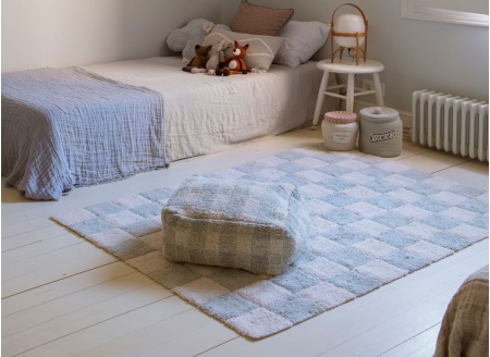 Tapis en coton Bleu KITCHEN TILES - 1