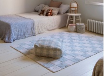 Tapis en coton Bleu KITCHEN TILES - 1