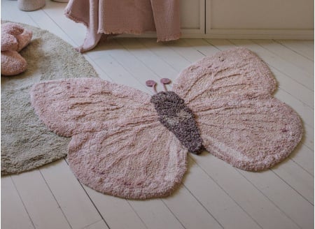 Tapis enfant en coton papillon BABY BUTTERFLY - 1