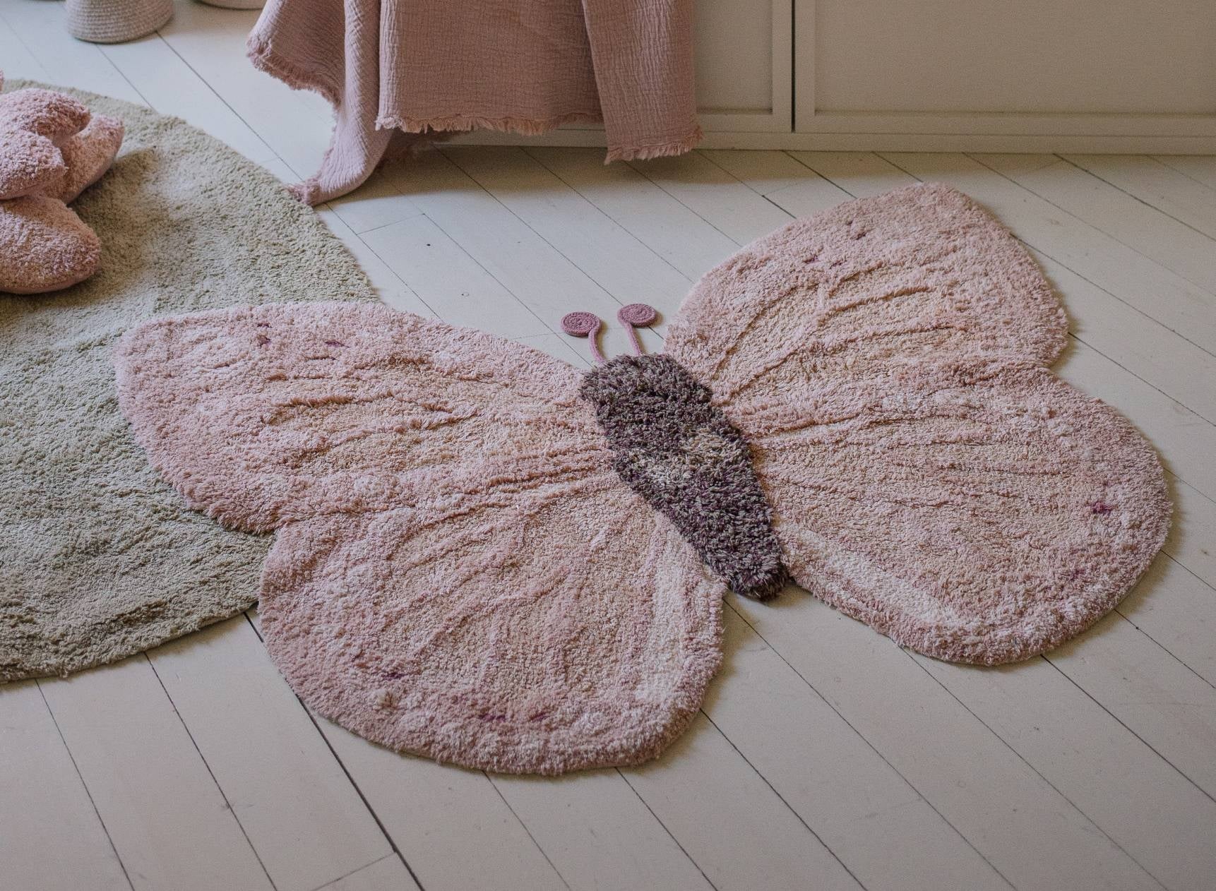 Butterfly Rug Nursery Rug Next Girls Room Rug Butterfly Kids Rug