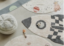 Tapis enfant en coton fusée ROCKET - 3