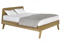 Lit double 140x200 en Chêne LOKI Nateo Concept - 4