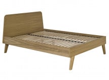Lit double 140x200 en Chêne LOKI Nateo Concept - 5