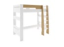Lit mezzanine 90x190 LUKA Blanc & Chêne - 4