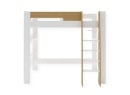 Lit mezzanine 90x190 LUKA Blanc & Chêne - 5