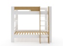 Lit superposé séparable 90x190 LUKA Blanc & Chêne - 5