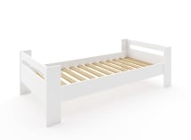 Lit superposé séparable 90x190 LUKA Blanc & Chêne - 6