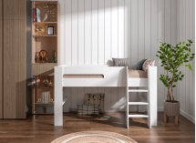 Lit mi-hauteur 90x190 LUKA Blanc - 2