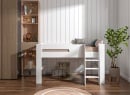 Lit mi-hauteur 90x190 LUKA Blanc - 2