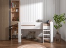 Lit mi-hauteur 90x190 LUKA Blanc - 2