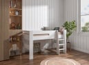 Lit mi-hauteur 90x190 LUKA Blanc - 3