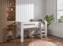 Lit mi-hauteur 90x190 LUKA Blanc - 3
