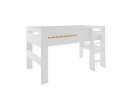Lit mi-hauteur 90x190 LUKA Blanc - 4