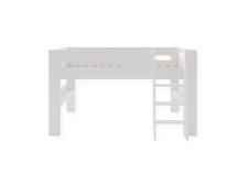 Lit mi-hauteur 90x190 LUKA Blanc - 5