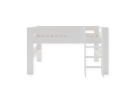 Lit mi-hauteur 90x190 LUKA Blanc - 5