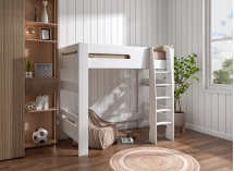 Lit mezzanine 90x190 LUKA - Blanc -3