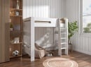 Lit mezzanine 90x190 LUKA - Blanc -3