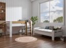Lit mi-hauteur 90x190 LUKA Blanc & Chêne - 7