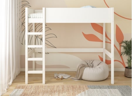 Lit mezzanine 90x200 JUNE Blanc - 2