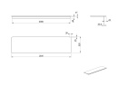 Bureau pour lit mezzanine JUNE - Dimensions