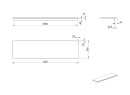 Bureau pour lit mezzanine JUNE - Dimensions