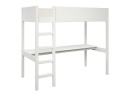 Lit mezzanine 90x200 avec bureau JUNE Blanc - 3
