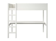 Lit mezzanine 90x200 avec bureau JUNE Blanc - 4