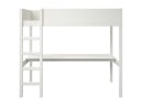 Lit mezzanine 90x200 avec bureau JUNE Blanc - 4