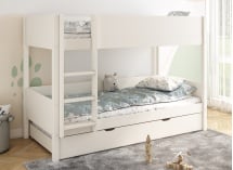 Lit superposé 90x200 JUNE Blanc - 2