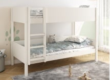 Lit superposé 90x200 JUNE Blanc - 1