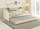 Lit gigogne avec rangement 90x200 OLIVER Blanc - 2