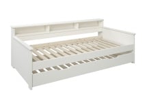 Lit gigogne avec rangement 90x200 OLIVER Blanc - 3