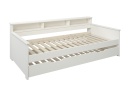 Lit gigogne avec rangement 90x200 OLIVER Blanc - 3