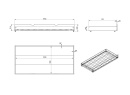 Tiroir pour lit superposé JUNE - Dimensions