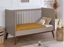 Lit enfant 70x140 ADELE Argile/Noyer - 1