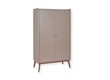 Armoire 2 portes ADELE Argile/Noyer - 3