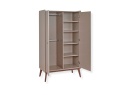 Armoire 2 portes ADELE Argile/Noyer - 4