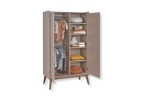 Armoire 2 portes ADELE Argile/Noyer - 5