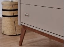 Commode 3 tiroirs ADELE Argile/Noyer - 3