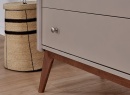 Commode 3 tiroirs ADELE Argile/Noyer - 3
