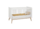 Lit bébé évolutif 70x140 ADELE - Blanc/Chêne - 6