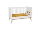 Lit bébé évolutif 70x140 ADELE - Blanc/Chêne - 8