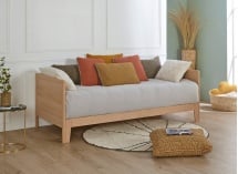 Lit banquette extensible 90x200 EMILE - Hêtre massif - 1