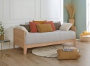 Lit banquette extensible 90x200 EMILE - Hêtre massif - 1