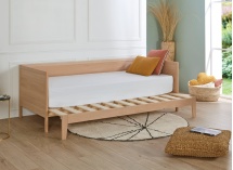 Lit banquette extensible 90x200 EMILE - Hêtre massif - 5