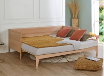 Lit banquette extensible 90x200 EMILE - Hêtre massif - 6