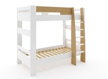 Kit évolution lit superposé LUKA - Blanc & Bois - 5