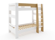 Kit évolution lit superposé LUKA - Blanc & Bois - 5