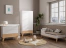 Armoire 2 portes 1 tiroir HAXO – Blanc/Pin Nateo Concept - 3