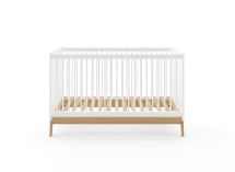 Chambre bébé complète HAXO - Blanc/Pin  - 6